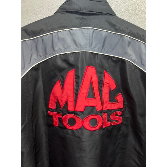 Vintage Mac Tools Jacket Professional Mechanic Nylon Shell Black Workwear 2XL - Picture 9 of 11